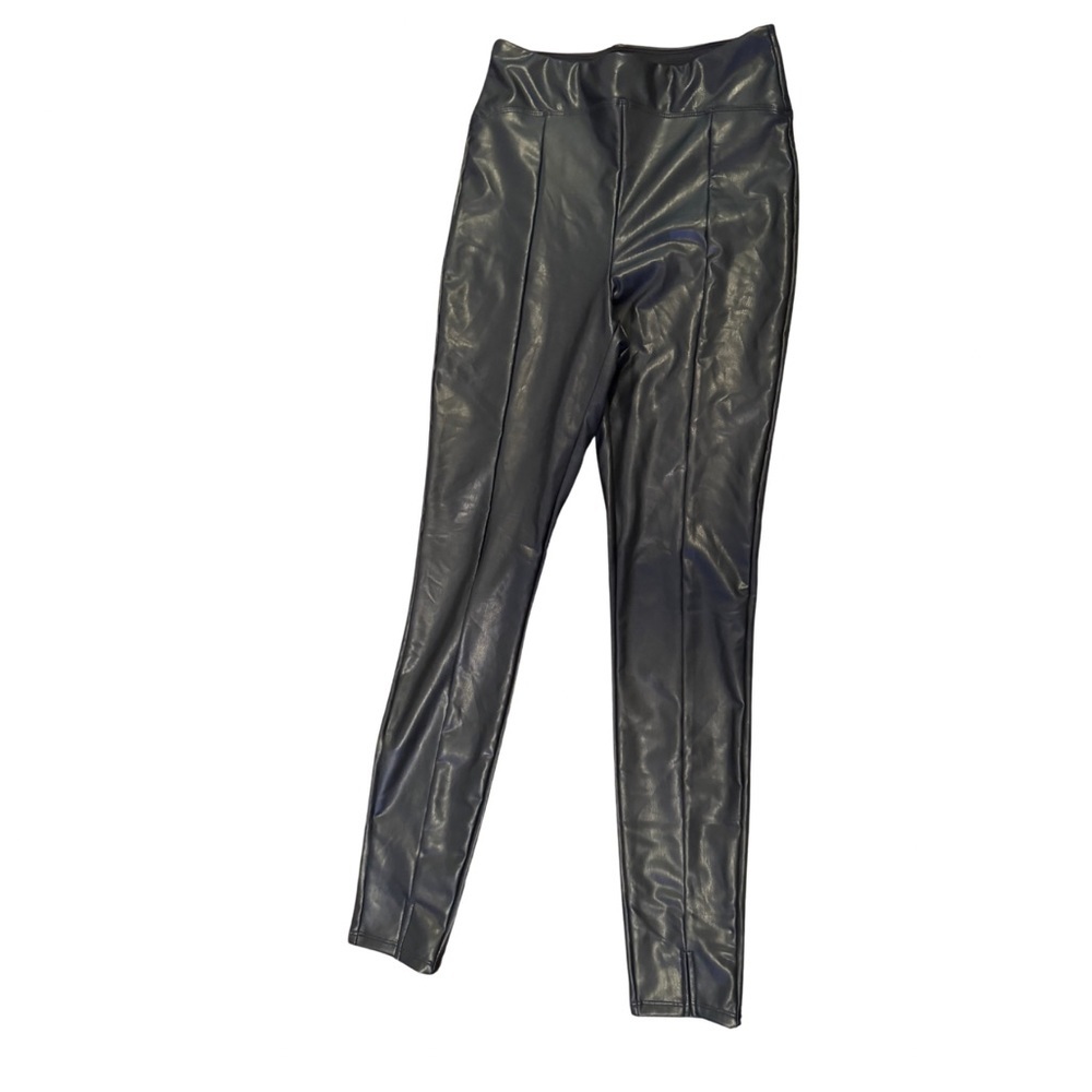 Express Black Faux Leather Leggings Women's Small - Picture 3 of 6